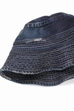 Load image into Gallery viewer, MADNESS NV. NEP DENIM BUCKET HAT (INDIGO)
