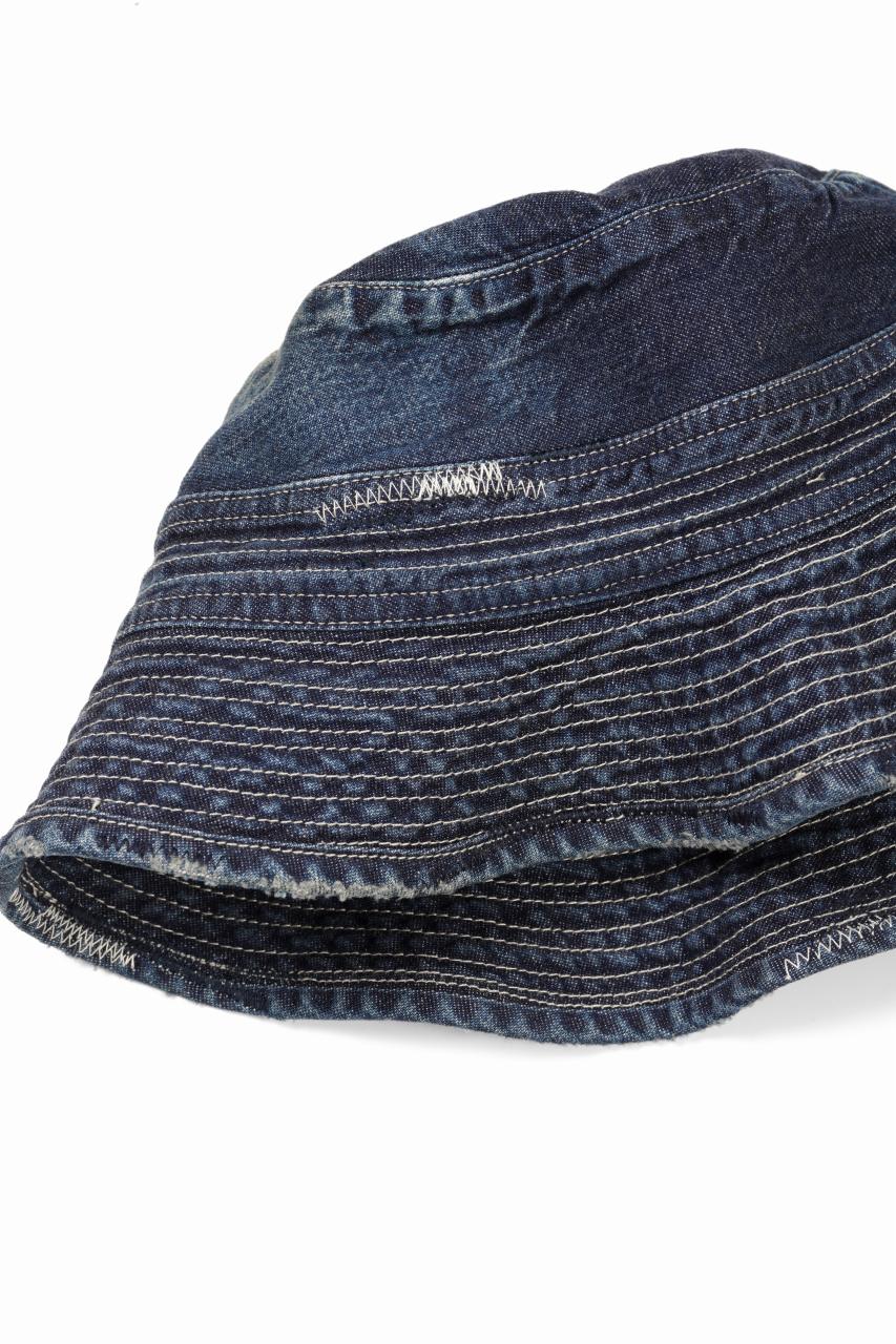Load image into Gallery viewer, MADNESS NV. NEP DENIM BUCKET HAT (INDIGO)