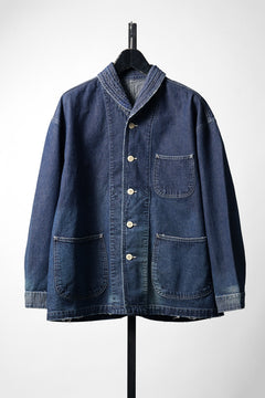 画像をギャラリービューアに読み込む, MADNESS NV. SHAWL COLLAR DENIM COVERALL (INDIGO)