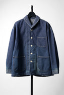 MADNESS NV. SHAWL COLLAR DENIM COVERALL (INDIGO)