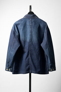 画像をギャラリービューアに読み込む, MADNESS NV. SHAWL COLLAR DENIM COVERALL (INDIGO)