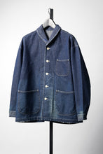 画像をギャラリービューアに読み込む, MADNESS NV. SHAWL COLLAR DENIM COVERALL (INDIGO)
