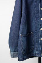 画像をギャラリービューアに読み込む, MADNESS NV. SHAWL COLLAR DENIM COVERALL (INDIGO)