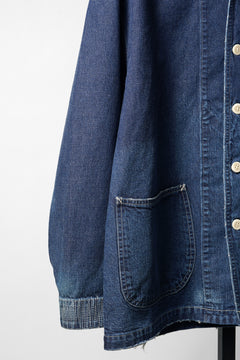 画像をギャラリービューアに読み込む, MADNESS NV. SHAWL COLLAR DENIM COVERALL (INDIGO)