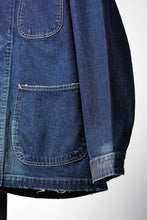 画像をギャラリービューアに読み込む, MADNESS NV. SHAWL COLLAR DENIM COVERALL (INDIGO)