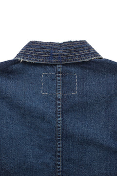 画像をギャラリービューアに読み込む, MADNESS NV. SHAWL COLLAR DENIM COVERALL (INDIGO)