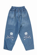 mastermind JAPAN WIDE EASY TROUSERS / LIGHT SMOOTH DENIM (INDIGO)