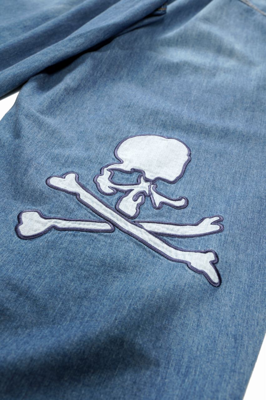 Load image into Gallery viewer, mastermind JAPAN WIDE EASY TROUSERS / LIGHT SMOOTH DENIM (INDIGO)