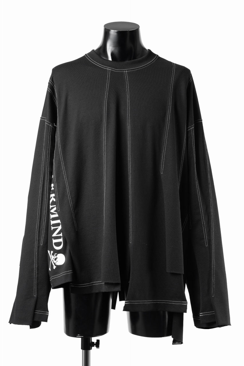 Load image into Gallery viewer, MASTERMIND WORLD  RECONSTRUCTED LS TOP (BLACK)