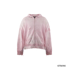 Load image into Gallery viewer, mononoke・made DOUBLE FACES ZIP HOODIE / SAKURA (PINK)