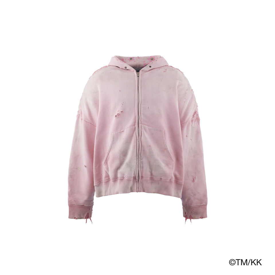 Load image into Gallery viewer, mononoke・made DOUBLE FACES ZIP HOODIE / SAKURA (PINK)