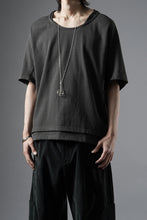 画像をギャラリービューアに読み込む, OPPOSE DUALITY DOUBLE HALF SLEEVE T-SHIRT (GRAY)