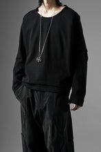 画像をギャラリービューアに読み込む, OPPOSE DUALITY ONE SIDE HALF LONG SLEEVE T-SHIRT (BLACK)