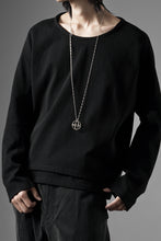 画像をギャラリービューアに読み込む, OPPOSE DUALITY ONE SIDE HALF LONG SLEEVE T-SHIRT (BLACK)