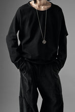 画像をギャラリービューアに読み込む, OPPOSE DUALITY ONE SIDE HALF LONG SLEEVE T-SHIRT (BLACK)