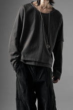 画像をギャラリービューアに読み込む, OPPOSE DUALITY ONE SIDE HALF LONG SLEEVE T-SHIRT (GRAY)