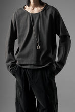 画像をギャラリービューアに読み込む, OPPOSE DUALITY ONE SIDE HALF LONG SLEEVE T-SHIRT (GRAY)