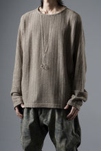 Load image into Gallery viewer, OPPOSE DUALITY WAVE LONG SLEEVE T-SHIRTS / RUSSELL KNIT JERSEY (BEIGE)