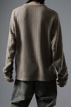 Load image into Gallery viewer, OPPOSE DUALITY WAVE LONG SLEEVE T-SHIRTS / RUSSELL KNIT JERSEY (BEIGE)