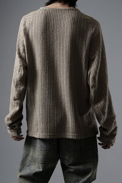 Load image into Gallery viewer, OPPOSE DUALITY WAVE LONG SLEEVE T-SHIRTS / RUSSELL KNIT JERSEY (BEIGE)