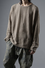 Load image into Gallery viewer, OPPOSE DUALITY WAVE LONG SLEEVE T-SHIRTS / RUSSELL KNIT JERSEY (BEIGE)