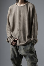 Load image into Gallery viewer, OPPOSE DUALITY WAVE LONG SLEEVE T-SHIRTS / RUSSELL KNIT JERSEY (BEIGE)