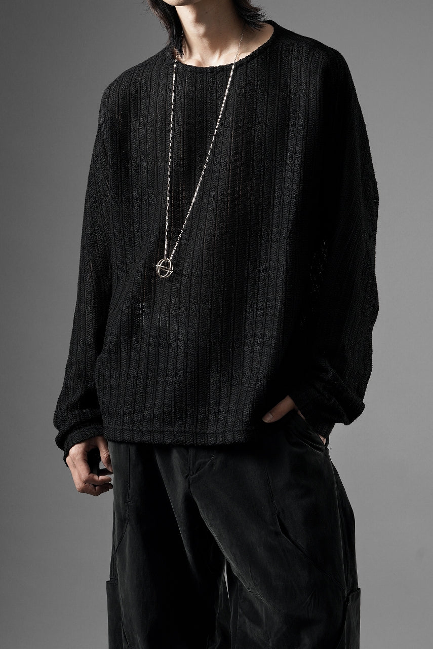 画像をギャラリービューアに読み込む, OPPOSE DUALITY WAVE LONG SLEEVE T-SHIRTS / RUSSELL KNIT JERSEY (BLACK)