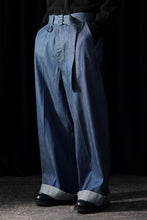 画像をギャラリービューアに読み込む, TARO HORIUCHI / th products Belted Wide Pants / 6oz Denim (light indigo)