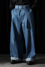 画像をギャラリービューアに読み込む, TARO HORIUCHI / th products Belted Wide Pants / 6oz Denim (light indigo)