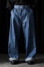 画像をギャラリービューアに読み込む, TARO HORIUCHI / th products Belted Wide Pants / 6oz Denim (light indigo)