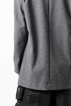 Load image into Gallery viewer, TARO HORIUCHI / th products Collarless Jacket / active setter tweed knit (gray)