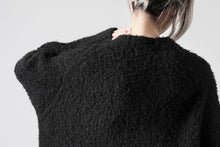 画像をギャラリービューアに読み込む, th products Inflated Oversized Crew / 1/4.5 kasuri loop knit (black)