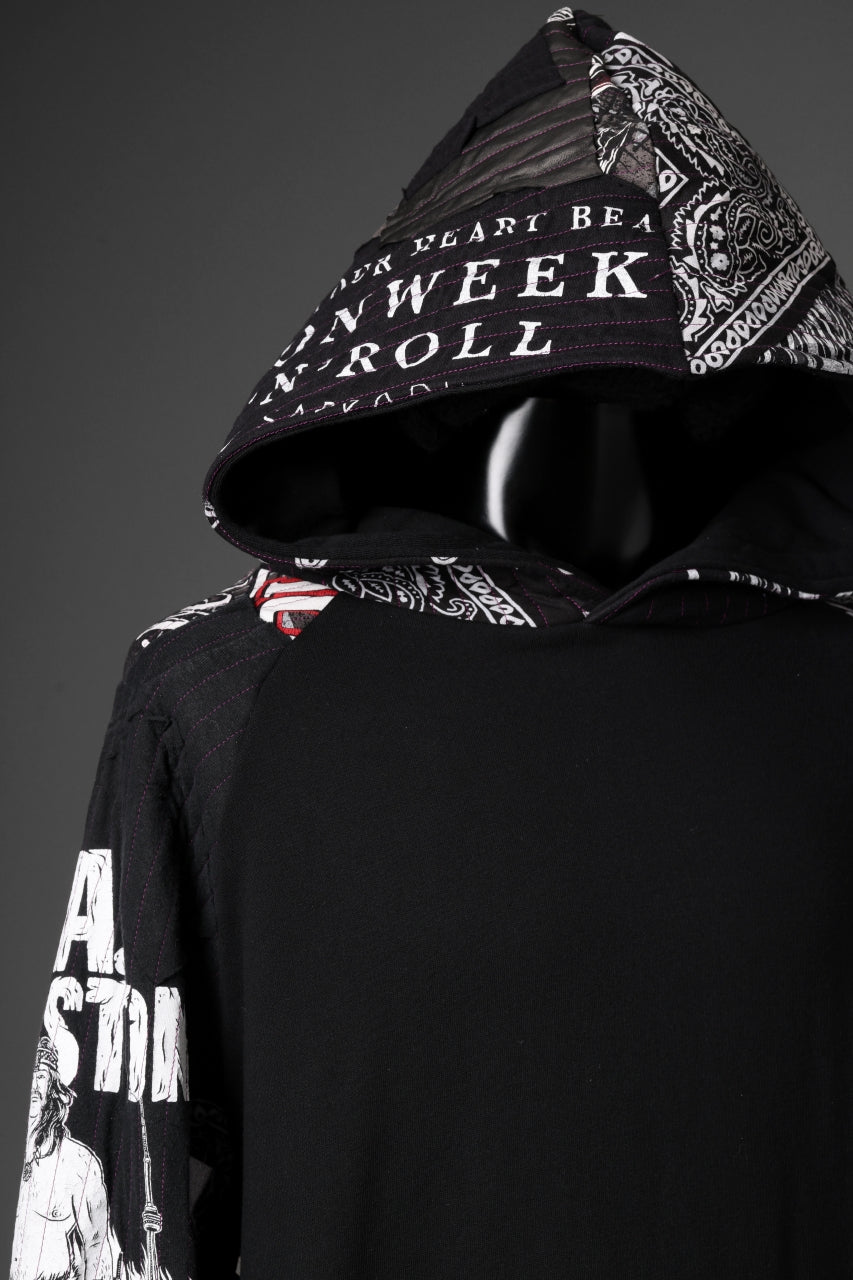 MASSIMO SABBADIN x LOOM exclusive HOODY wt. BORO STYLE DETAIL (BLACK)