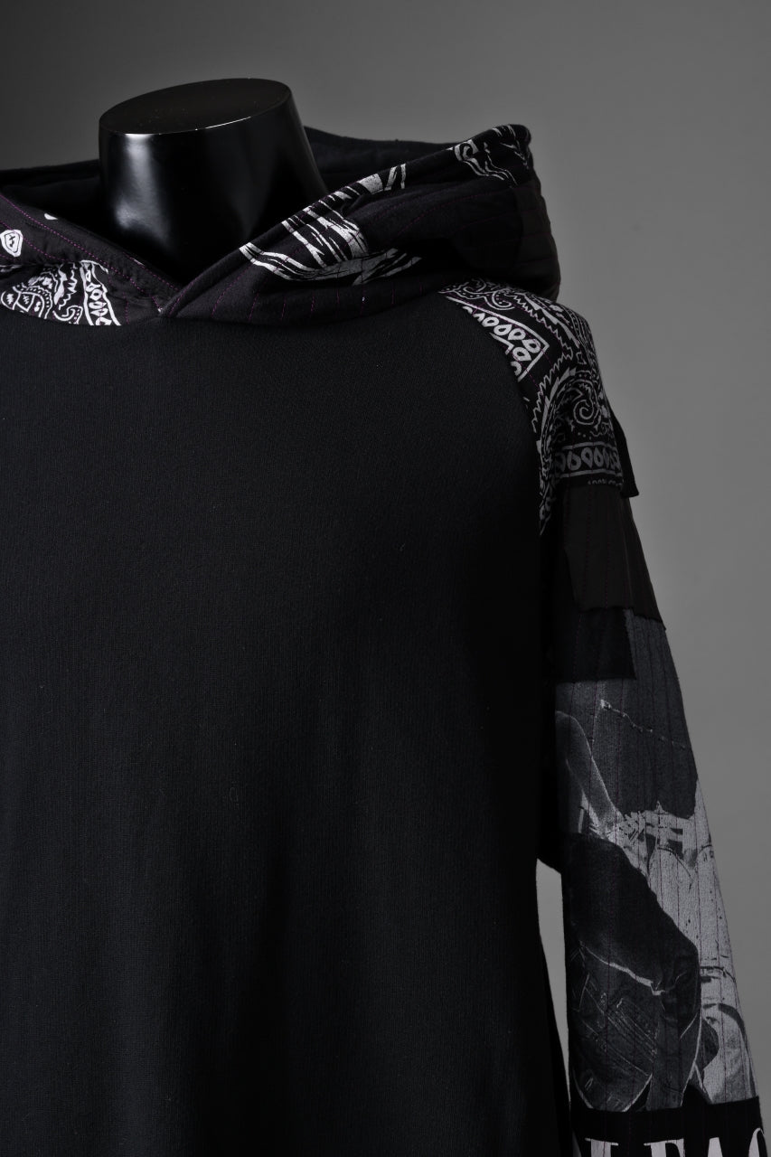 MASSIMO SABBADIN x LOOM exclusive HOODY wt. BORO STYLE DETAIL (BLACK)