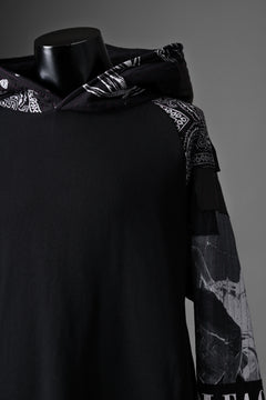 画像をギャラリービューアに読み込む, MASSIMO SABBADIN x LOOM exclusive HOODY wt. BORO STYLE DETAIL (BLACK)