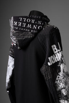 画像をギャラリービューアに読み込む, MASSIMO SABBADIN x LOOM exclusive HOODY wt. BORO STYLE DETAIL (BLACK)