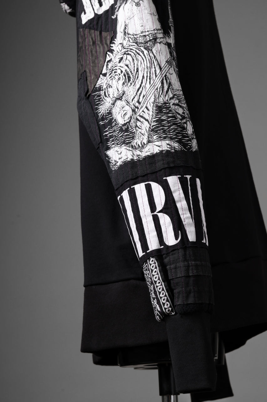 MASSIMO SABBADIN x LOOM exclusive HOODY wt. BORO STYLE DETAIL (BLACK)