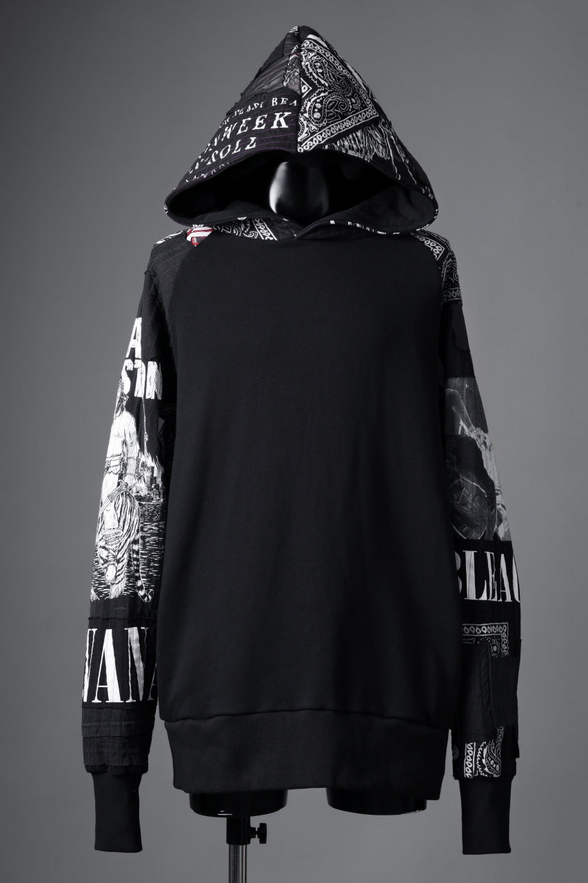 MASSIMO SABBADIN x LOOM exclusive HOODY wt. BORO STYLE DETAIL (BLACK)