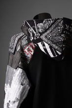 画像をギャラリービューアに読み込む, MASSIMO SABBADIN x LOOM exclusive HOODY wt. BORO STYLE DETAIL (BLACK)