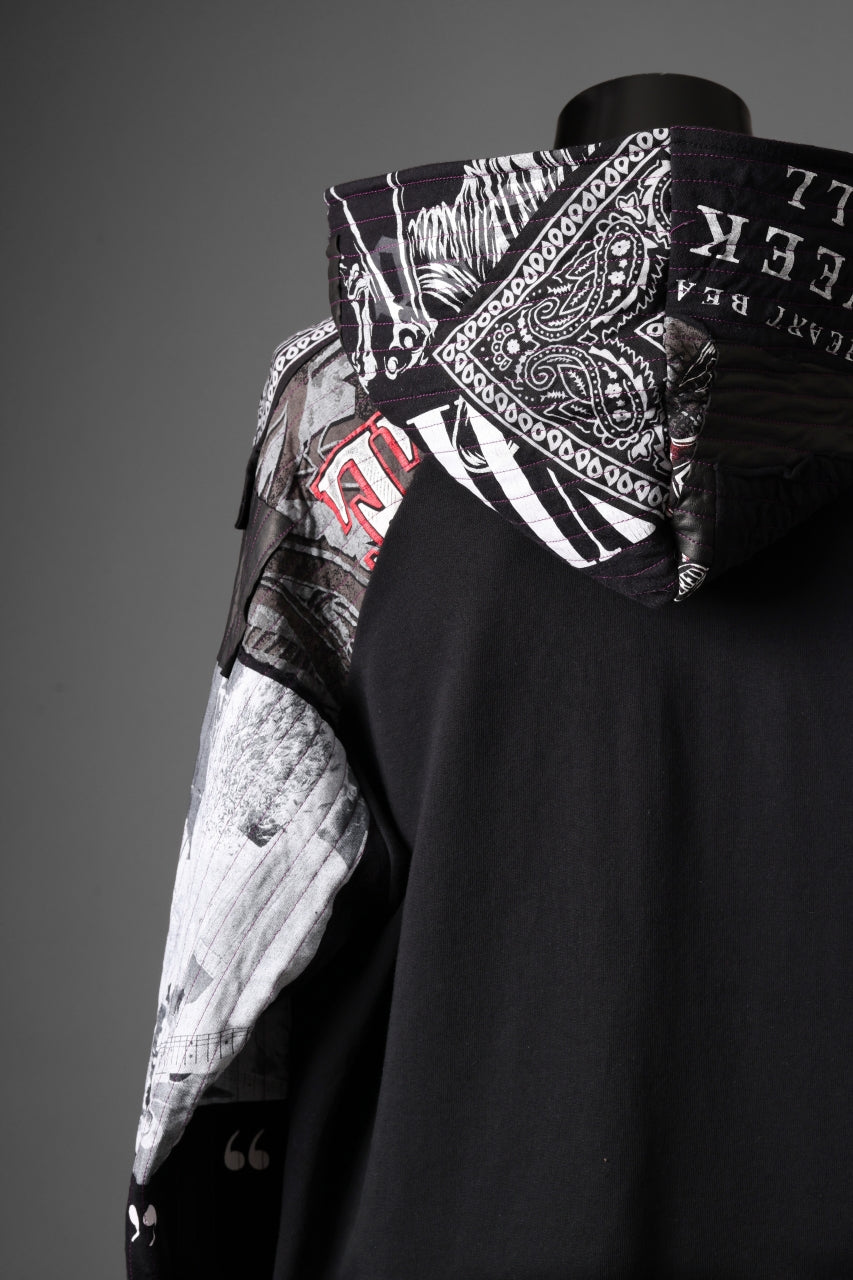 MASSIMO SABBADIN x LOOM exclusive HOODY wt. BORO STYLE DETAIL (BLACK)