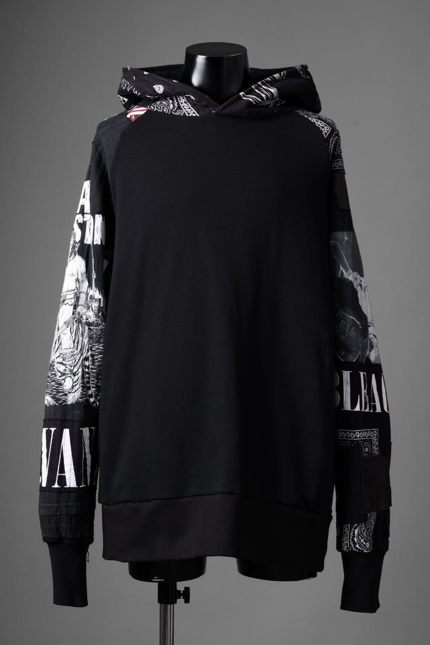 MASSIMO SABBADIN x LOOM exclusive HOODY wt. BORO STYLE DETAIL (BLACK)