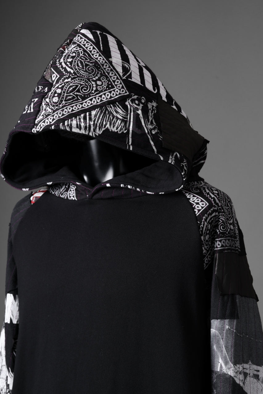 MASSIMO SABBADIN x LOOM exclusive HOODY wt. BORO STYLE DETAIL (BLACK)