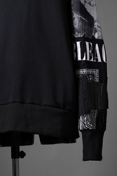 画像をギャラリービューアに読み込む, MASSIMO SABBADIN x LOOM exclusive HOODY wt. BORO STYLE DETAIL (BLACK)