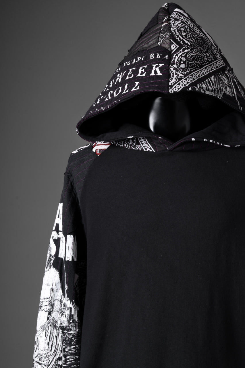 MASSIMO SABBADIN x LOOM exclusive HOODY wt. BORO STYLE DETAIL (BLACK)