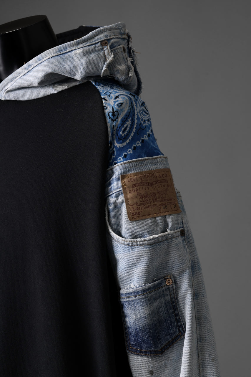 MASSIMO SABBADIN x LOOM exclusive HOODY wt. LEVI'S PATCH DETAIL (INDIGO #A)