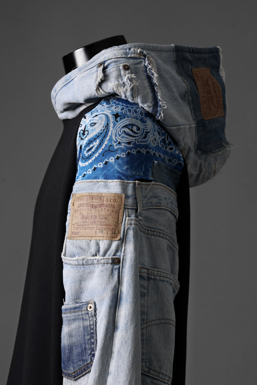 MASSIMO SABBADIN x LOOM exclusive HOODY wt. LEVI'S PATCH DETAIL (INDIGO #A)