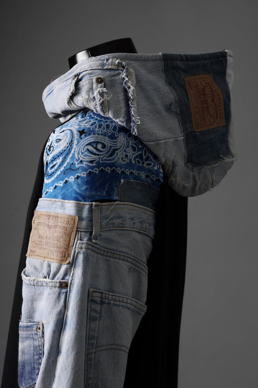 MASSIMO SABBADIN x LOOM exclusive HOODY wt. LEVI'S PATCH DETAIL (INDIGO #A)