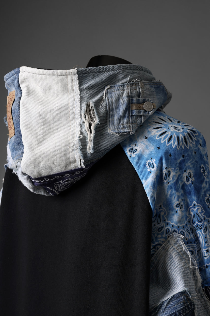 MASSIMO SABBADIN x LOOM exclusive HOODY wt. LEVI'S PATCH DETAIL (INDIGO #A)