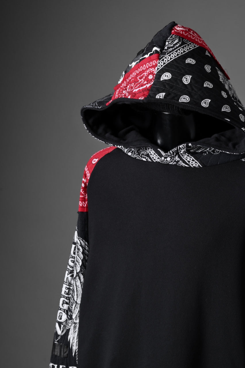 MASSIMO SABBADIN x LOOM exclusive HOODY wt. BORO STYLE DETAIL (RED)