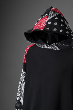 画像をギャラリービューアに読み込む, MASSIMO SABBADIN x LOOM exclusive HOODY wt. BORO STYLE DETAIL (RED)